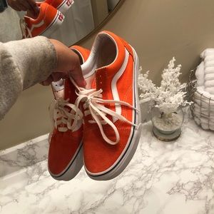 Women’s Orange Vans Size 9